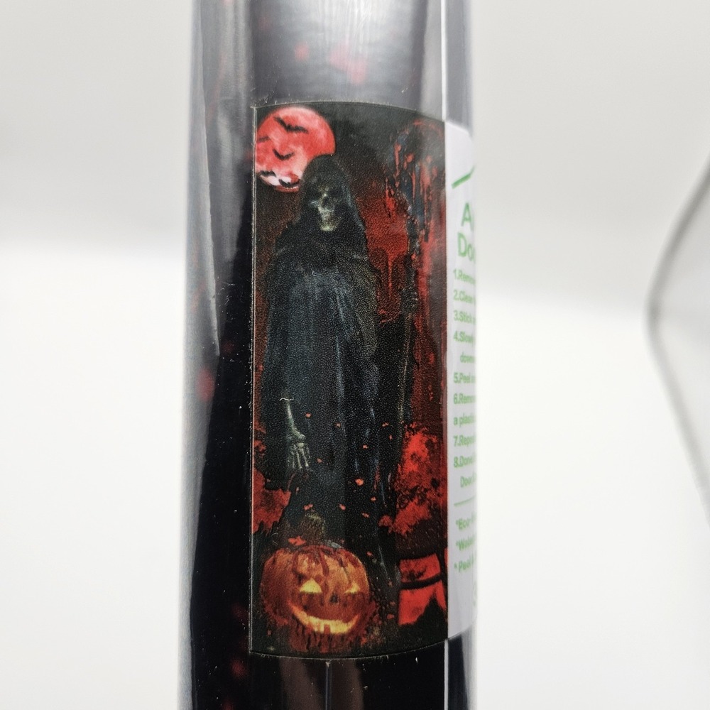 Halloween Grim Reaper 30" X 80" Door Or Wall Sticker